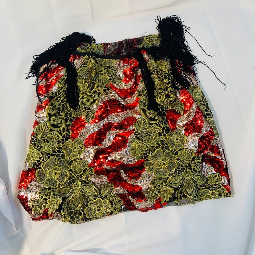 AFRICAN PRINT LACE Women top